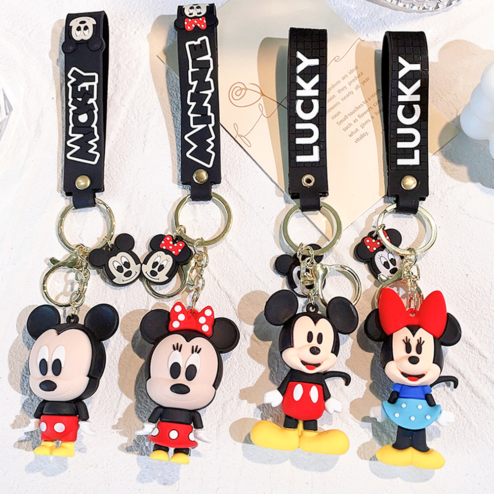 Mens Fashion Discord - New creative Mickey Minnie keychain cute