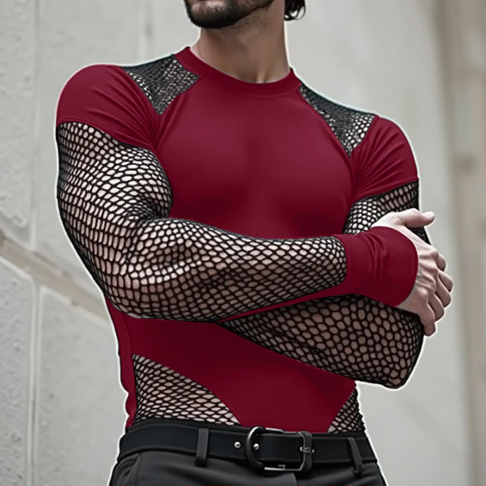 Men'S Fashion - Men's Fashion Bodysuit Sexy Long Sleeve
