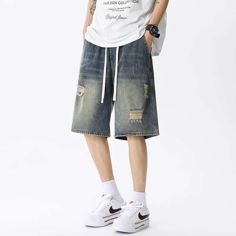 Summer Thin Denim Shorts Men's - Men Fashion Jeans review and price