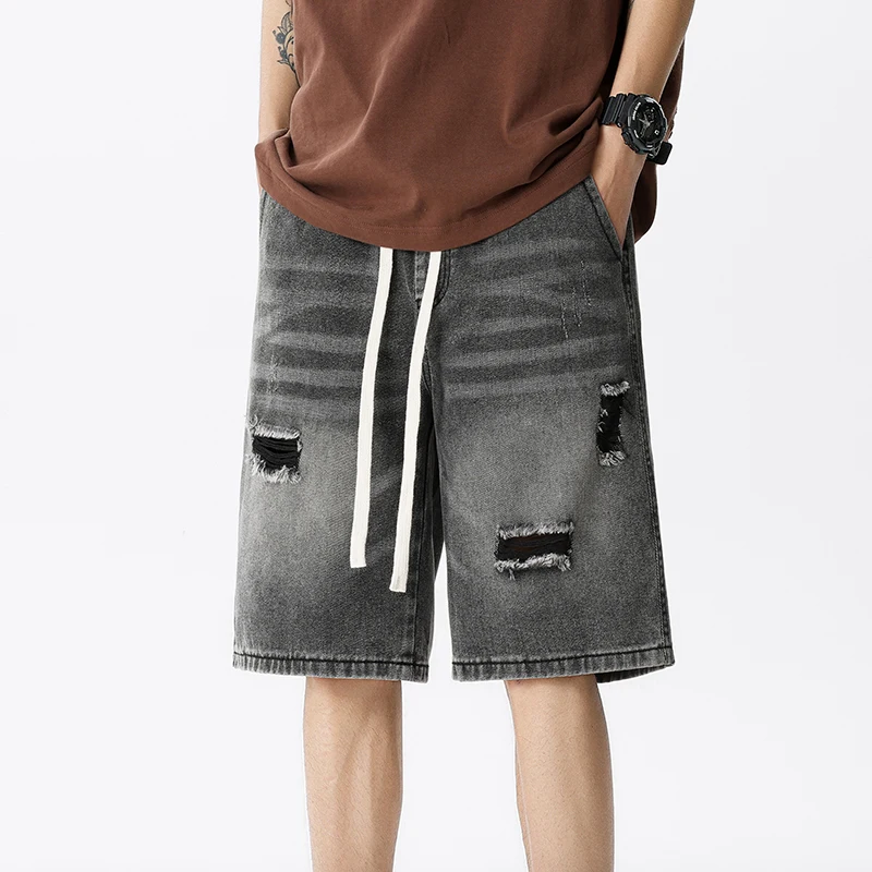 Summer Thin Denim Shorts Men's - Men Fashion Jeans review and price