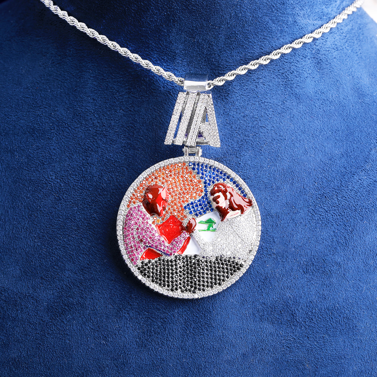 Bubble Letter Iced Out Disc Wr - Mens Fashion Discord review and price