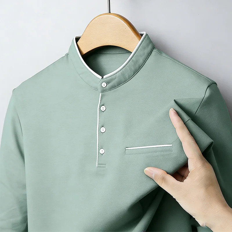 Men's Mandarin Collar Long Sle - Men'S Fashion review and price
