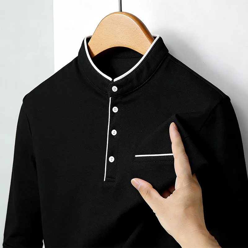 Men's Mandarin Collar Long Sle - Men'S Fashion review and price