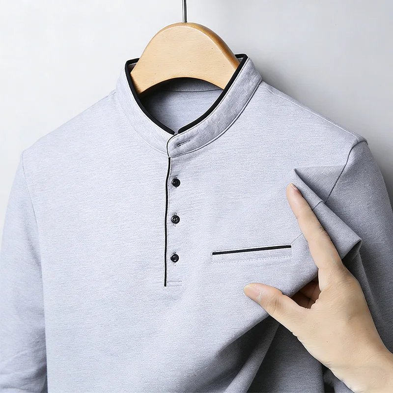 Men's Mandarin Collar Long Sle - Men'S Fashion review and price