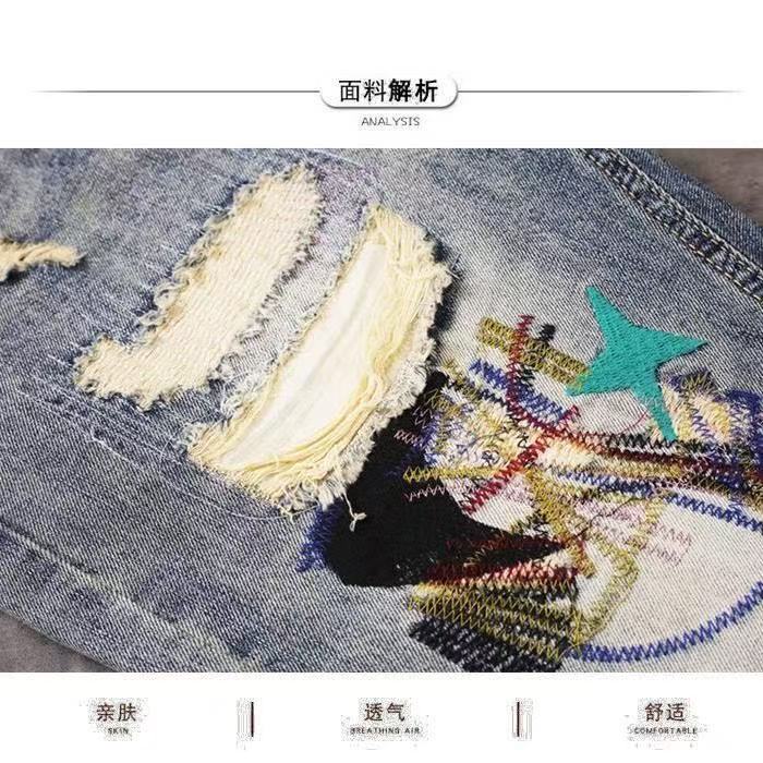 Summer Men's Fashion Scraped P - Men Fashion Jeans review and price