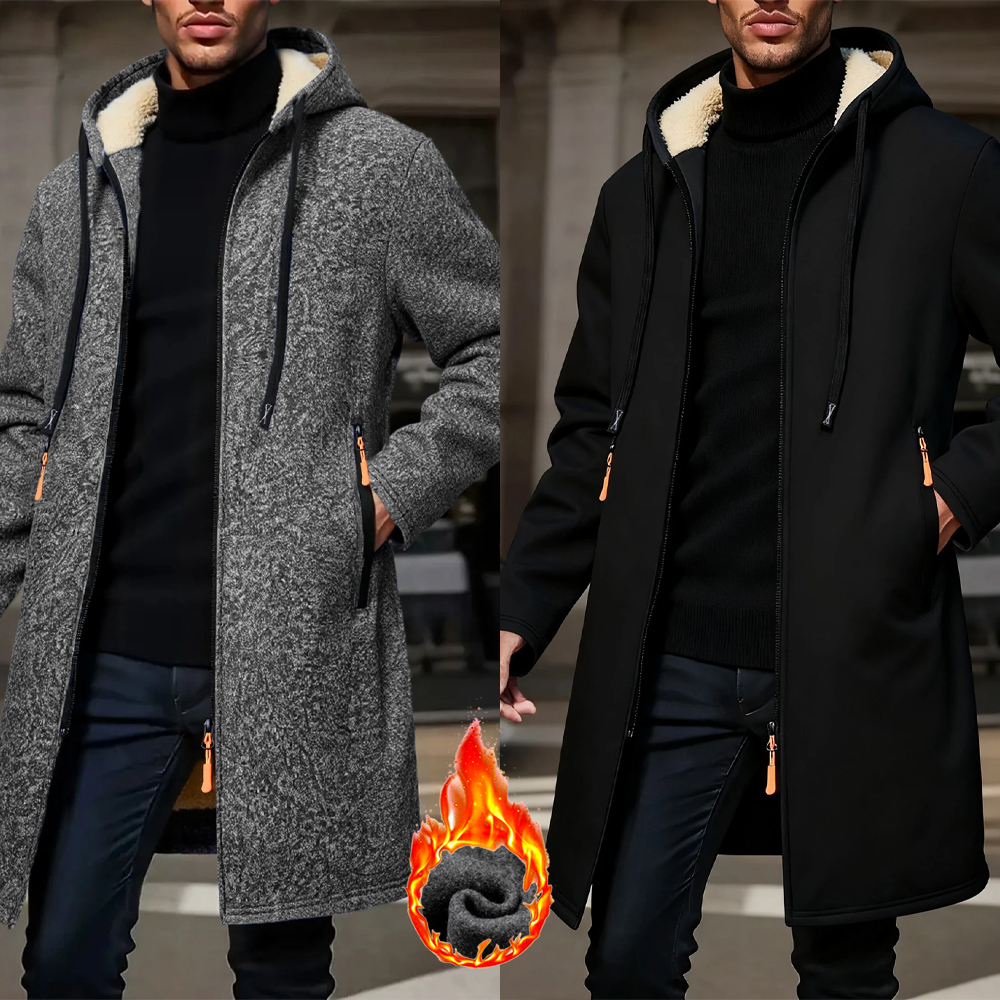 Men's Winter Warm Long Coat Zi - Windbreaker Men Zip review and price