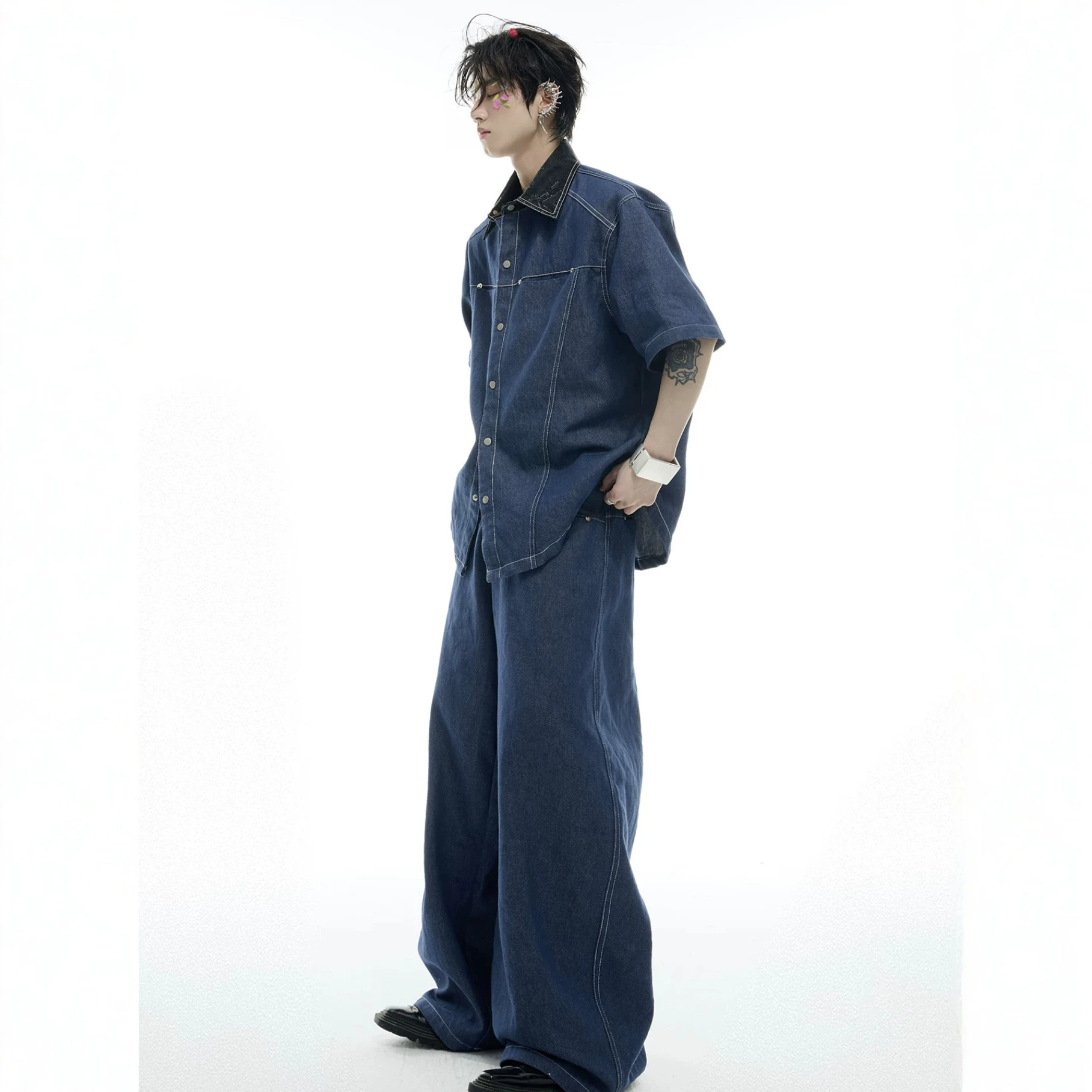Summer Men's Denim Matching Se - Men Fashion Jeans review and price