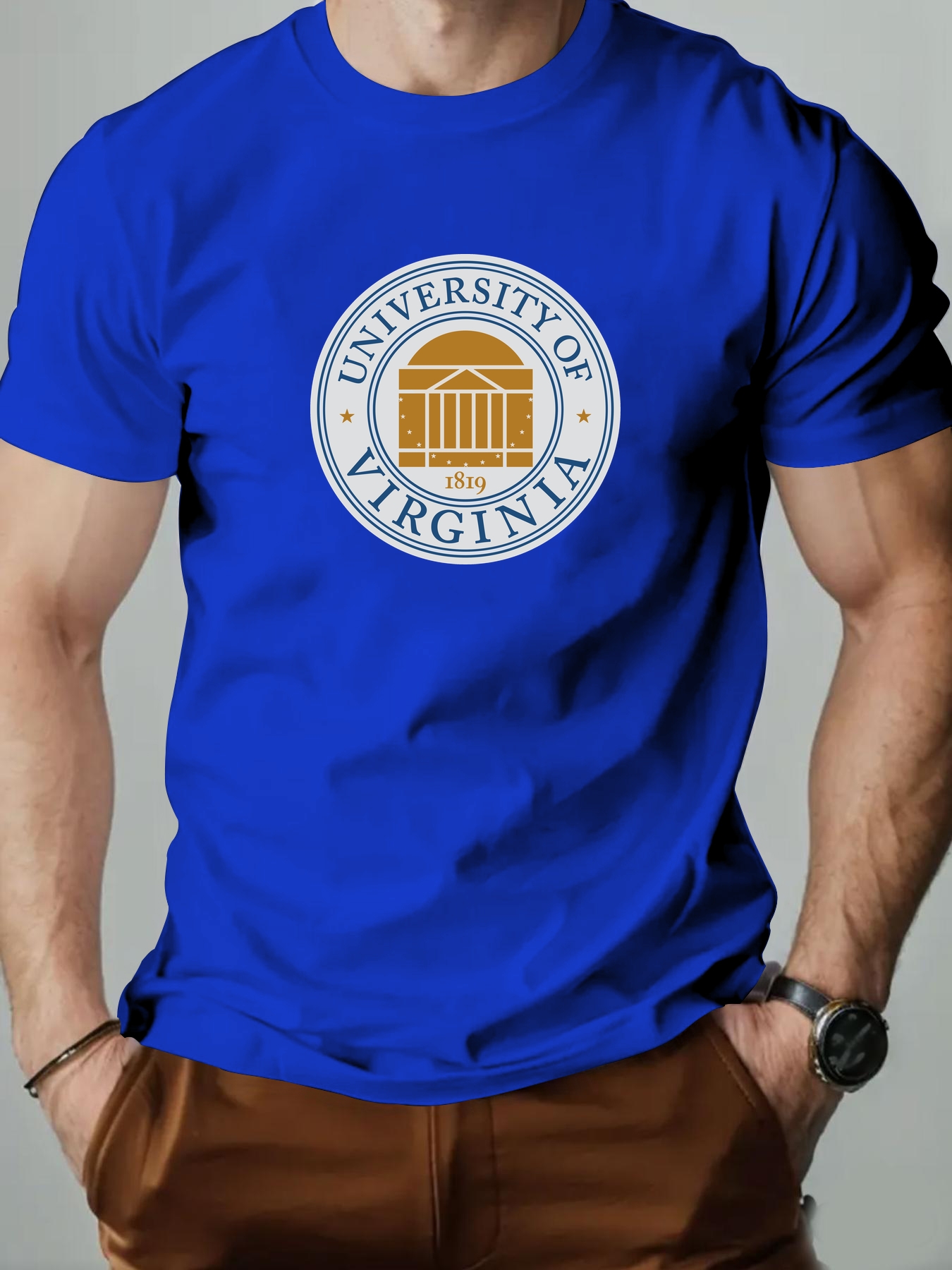 Men's Cotton T-Shirt, Universi - Men'S Fashion University review and price