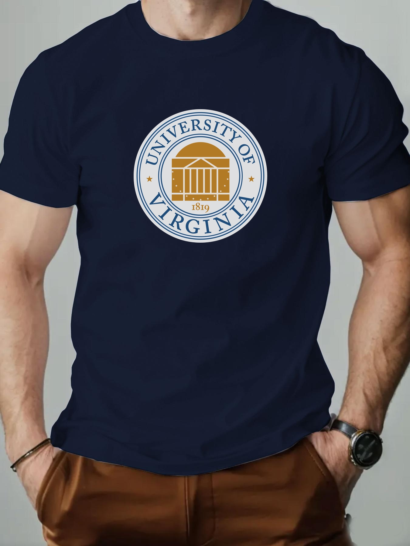 Men's Cotton T-Shirt, Universi - Men'S Fashion University review and price