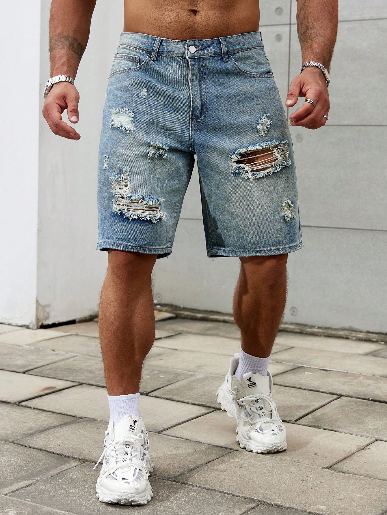 New Fashion Mens Ripped Short  - Men Fashion Jeans review and price