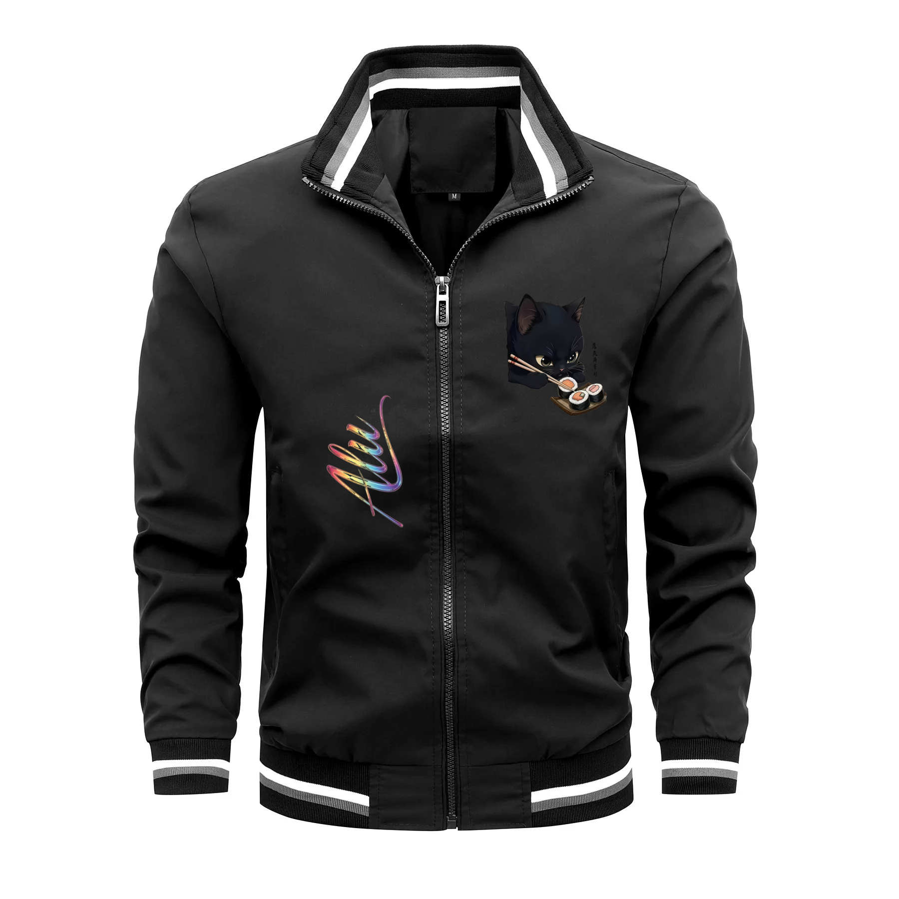 Men Stand‑Collar Zip‑Up Jacket - Windbreaker Men Zip review and price