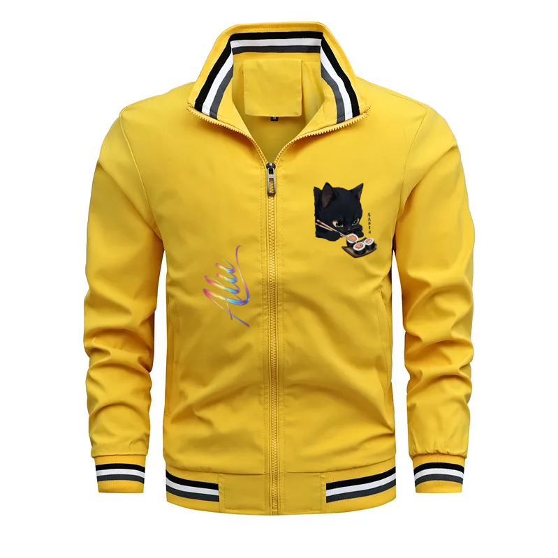 Men Stand‑Collar Zip‑Up Jacket - Windbreaker Men Zip review and price