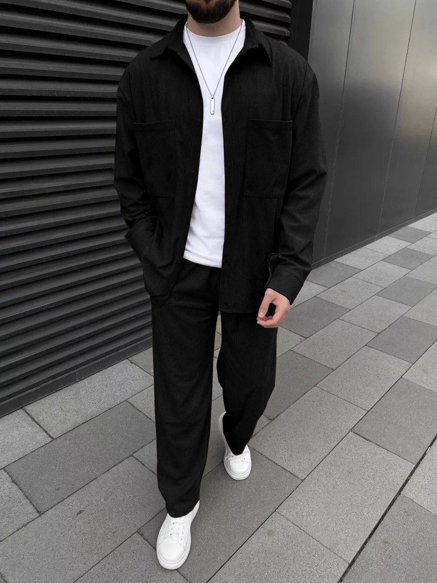 Men's corduroy two-piece outfi - Men'S Spring Fashion review and price
