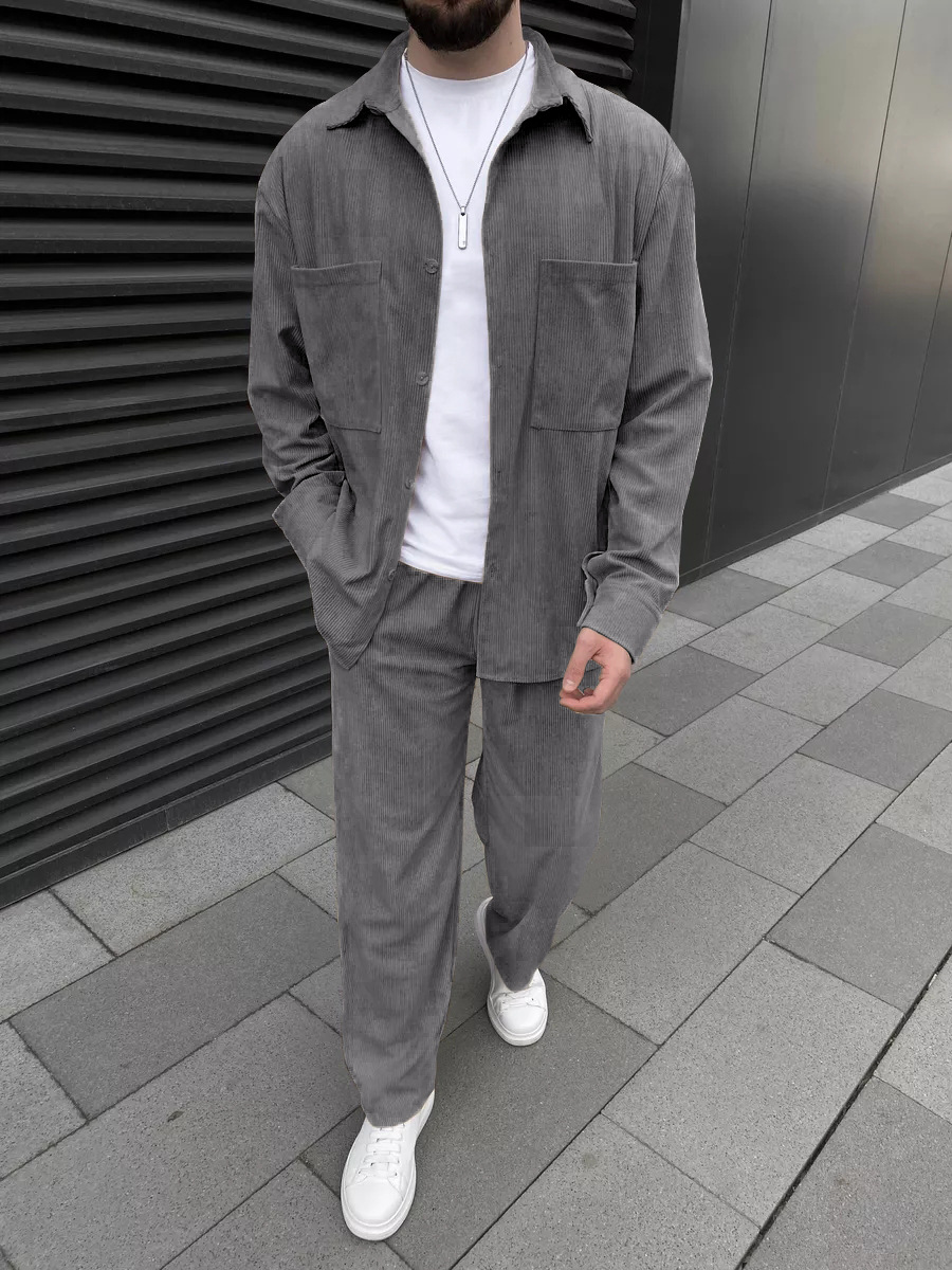 Men's corduroy two-piece outfi - Men'S Spring Fashion review and price
