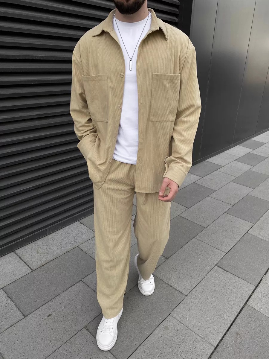 Men's corduroy two-piece outfi - Men'S Spring Fashion review and price