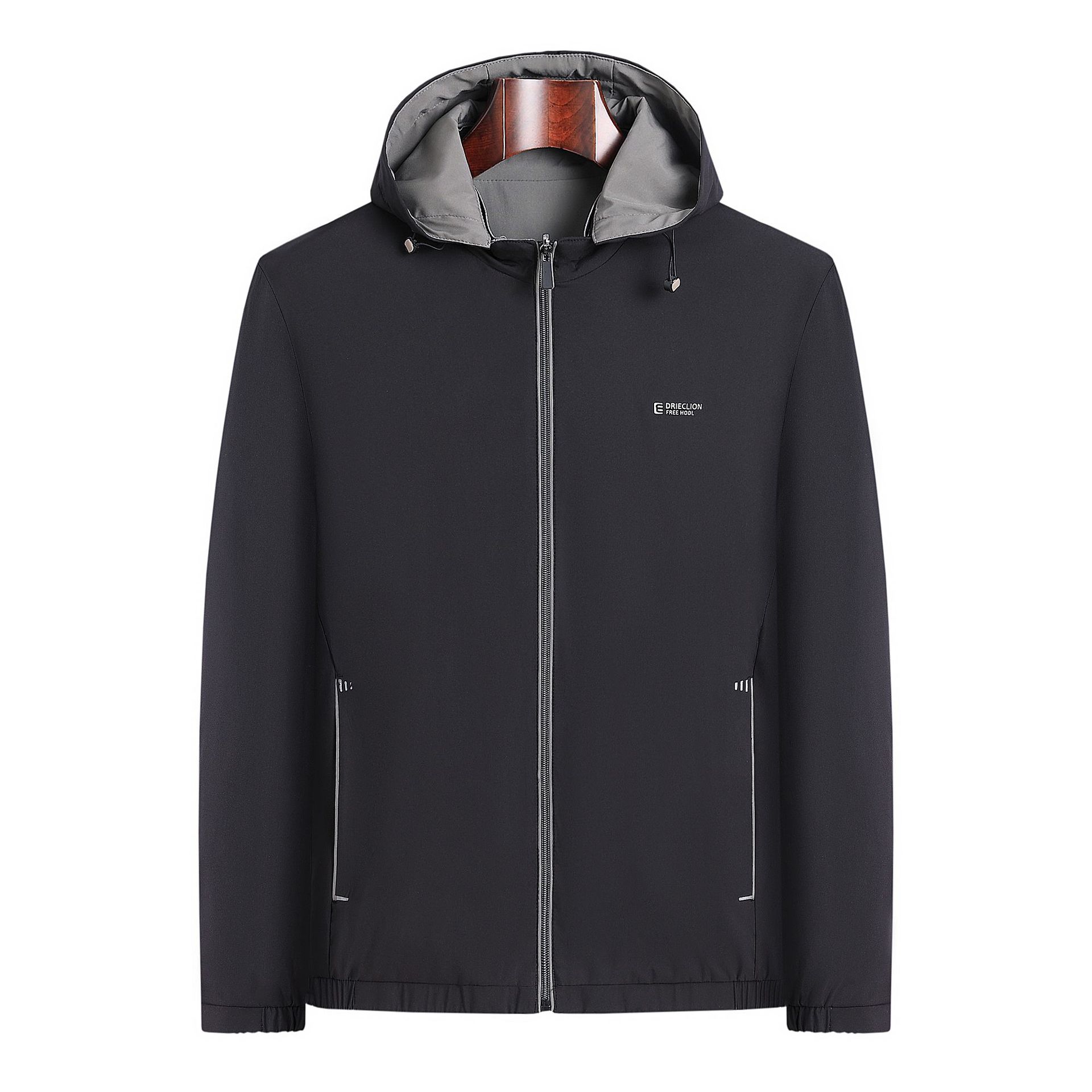 Men Reversible Hooded Jacket D - Windbreaker Men Zip review and price