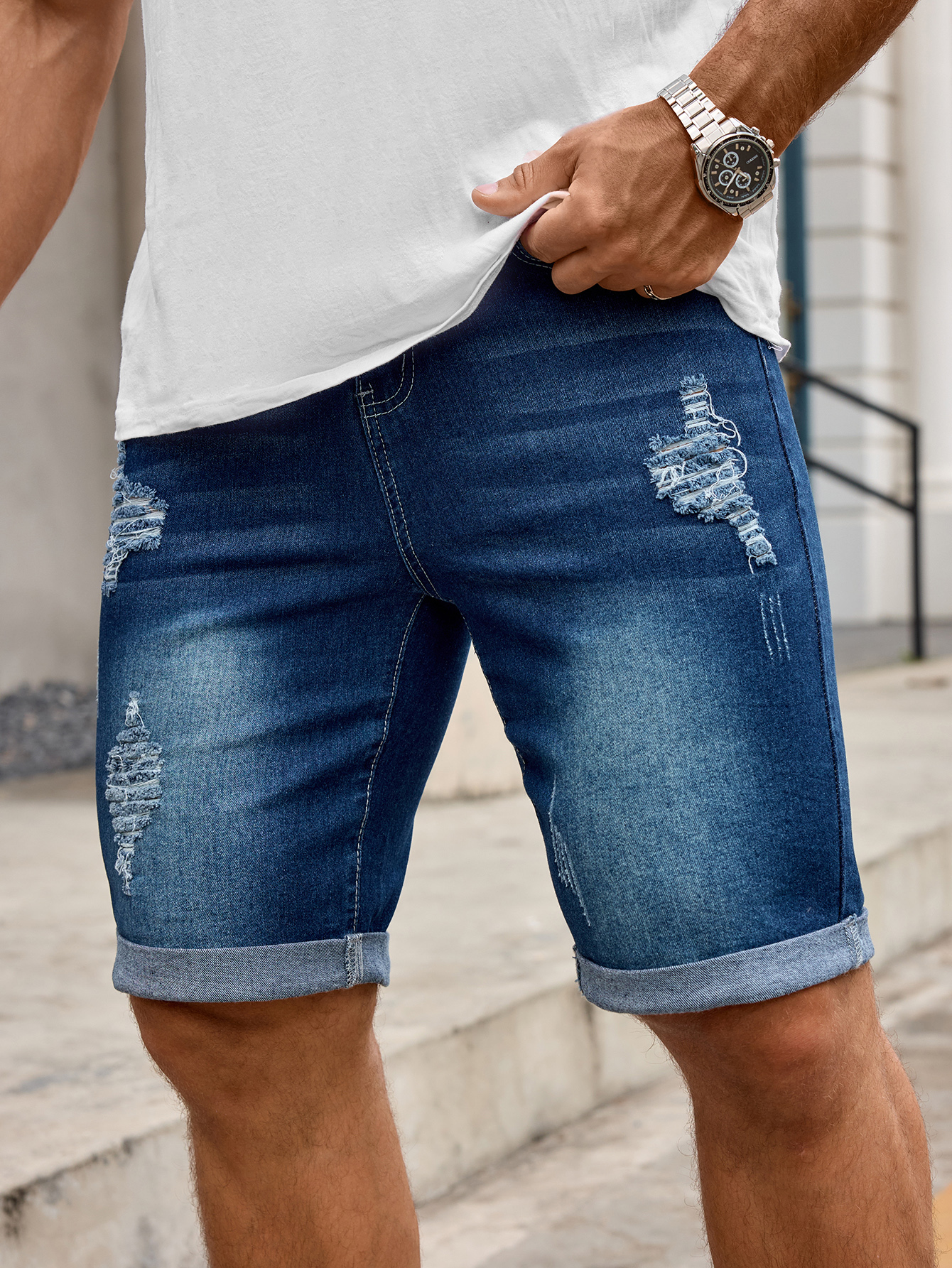 Men Denim Trousers Jeans Short - Men Fashion Jeans review and price