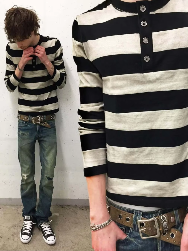 Y2k retro fashion street punk  - Men'S Fashion review and price