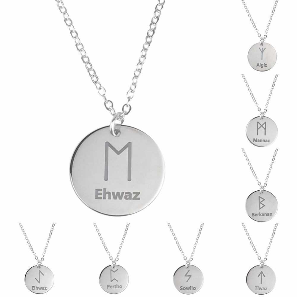 Round 25 Rune Letter Pendant N - Mens Fashion Discord review and price