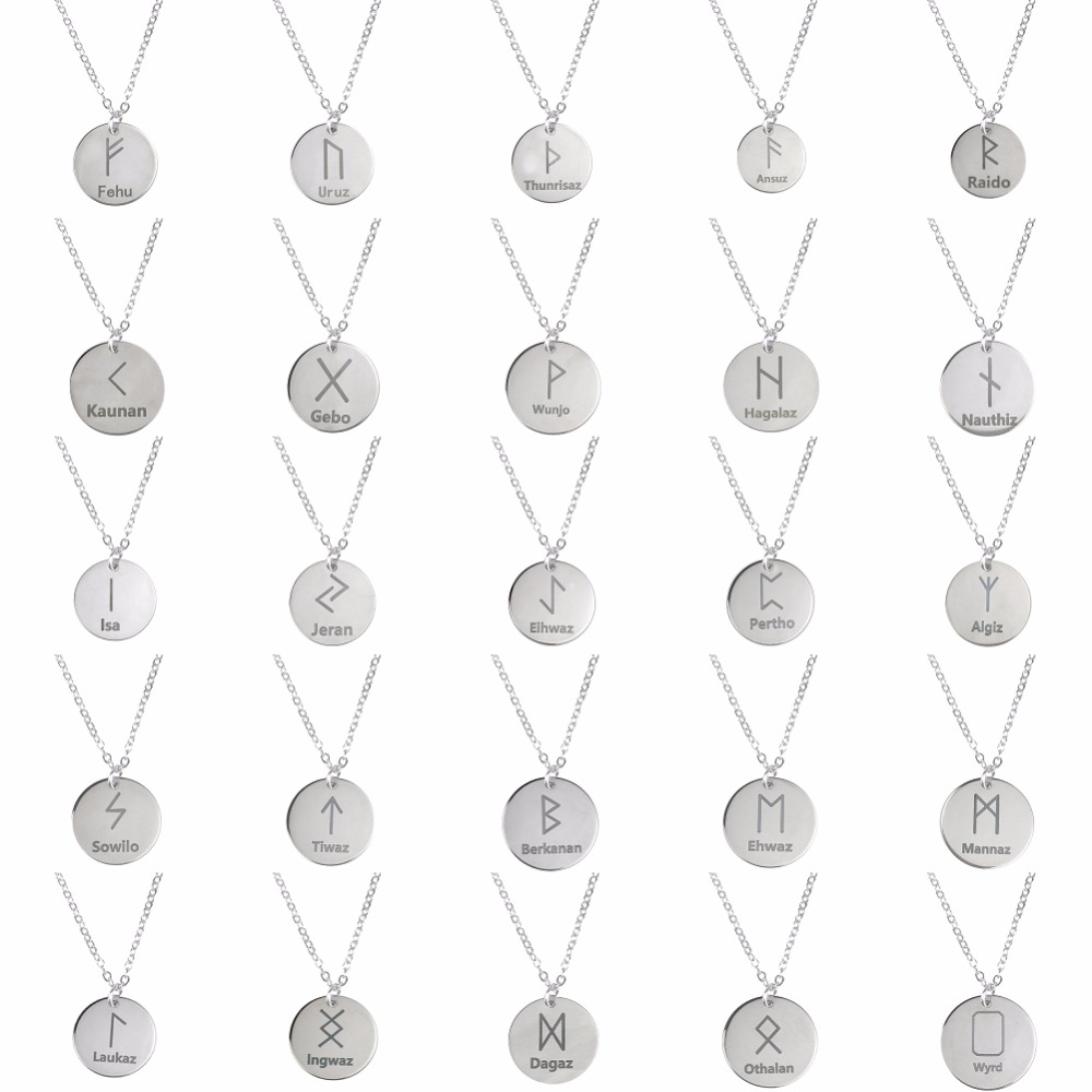 Round 25 Rune Letter Pendant N - Mens Fashion Discord review and price