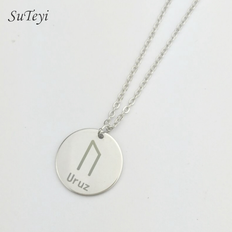 Round 25 Rune Letter Pendant N - Mens Fashion Discord review and price