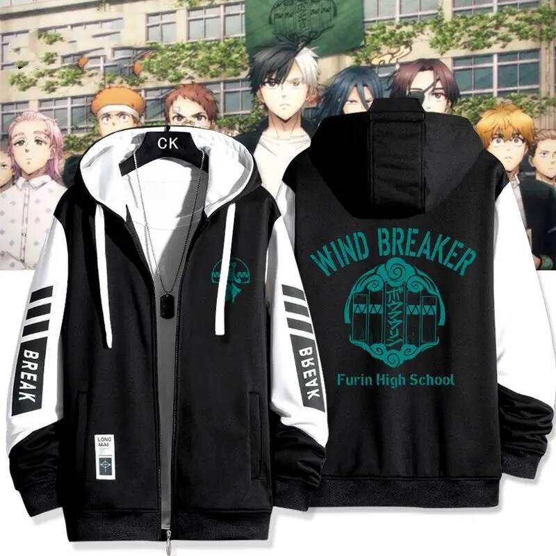 Anime WIND BREAKER Series Zip  - Windbreaker Men Zip review and price