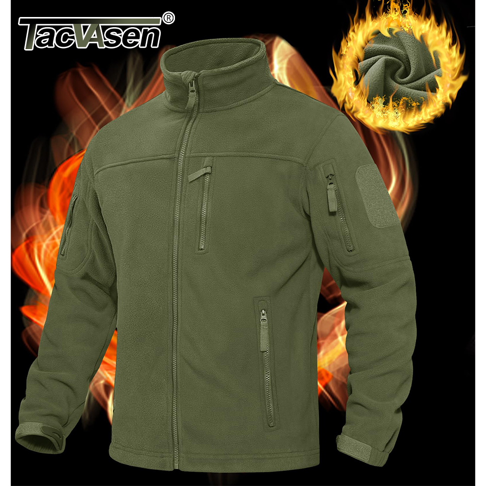 TACVASEN Men's Fleece Jacket S - Windbreaker Men Zip review and price