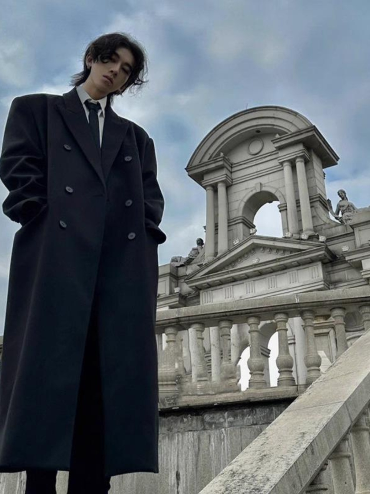 Trench Oversize Long Coat Mens - Windbreaker Men Zip review and price