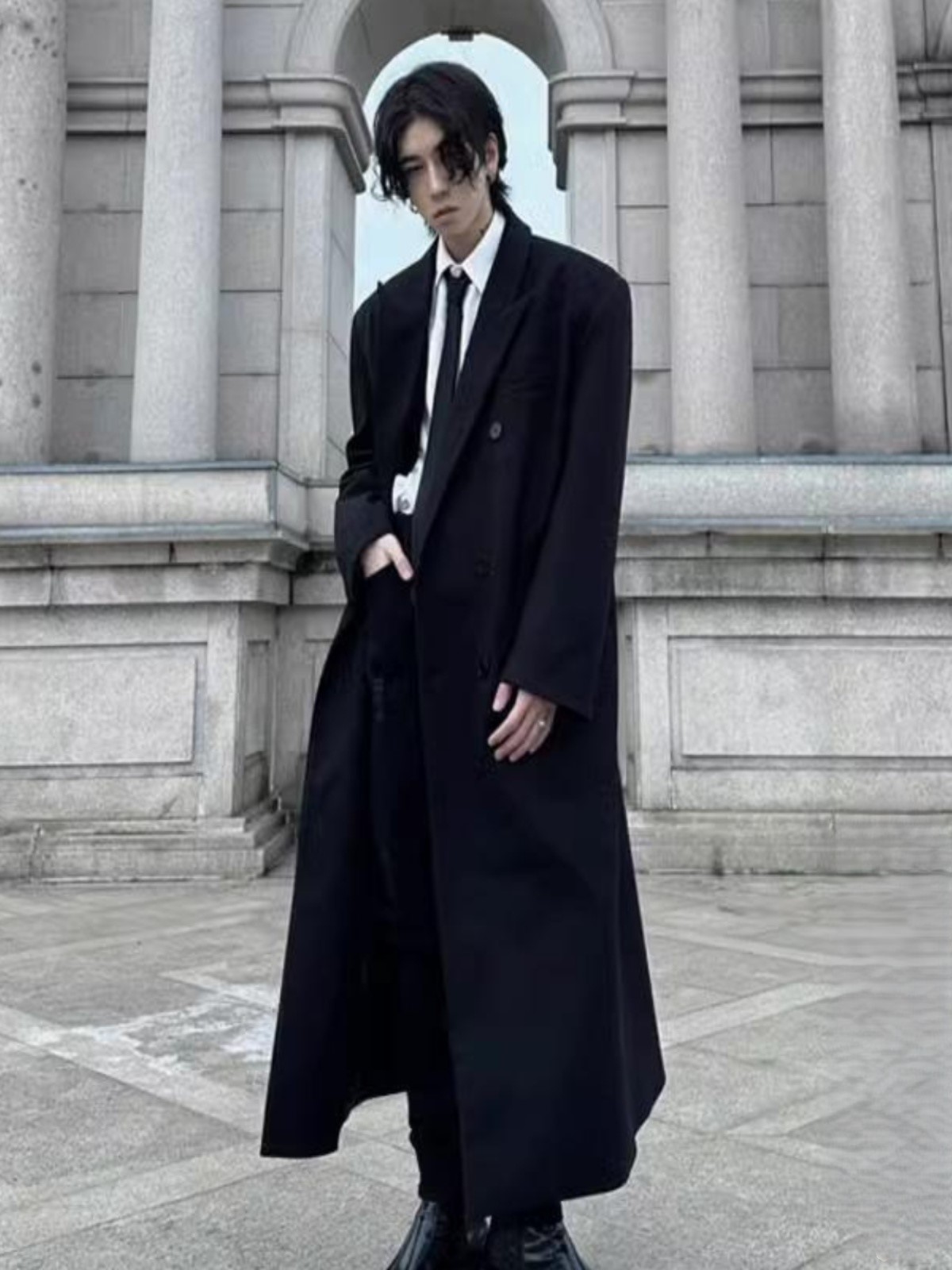 Trench Oversize Long Coat Mens - Windbreaker Men Zip review and price