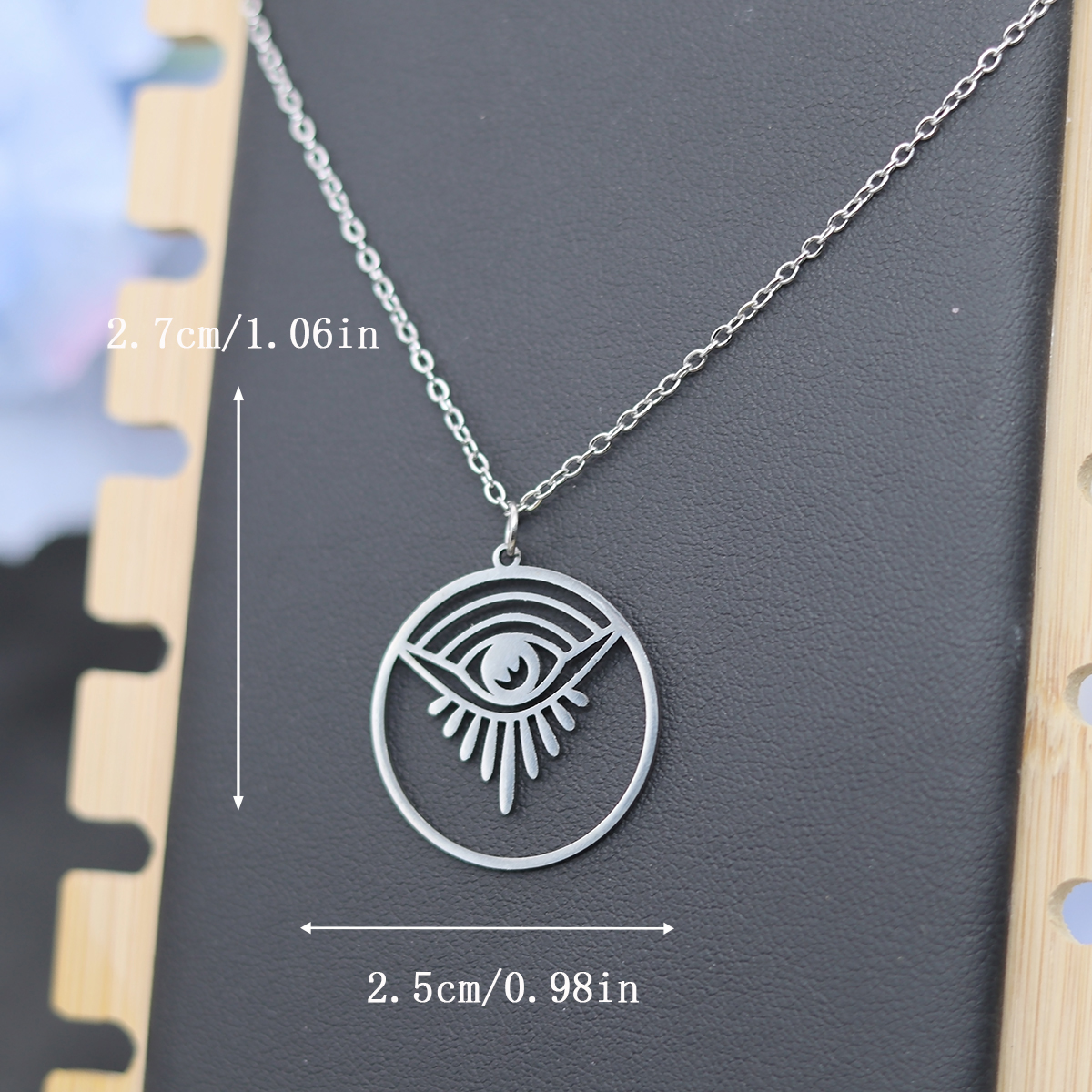 Kinitial Lucky Eyes Pendant Ne - Men Fashion Egypt review and price