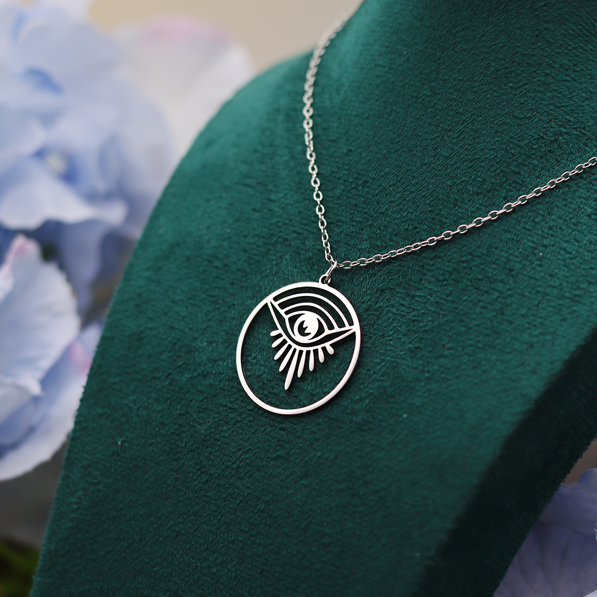 Kinitial Lucky Eyes Pendant Ne - Men Fashion Egypt review and price