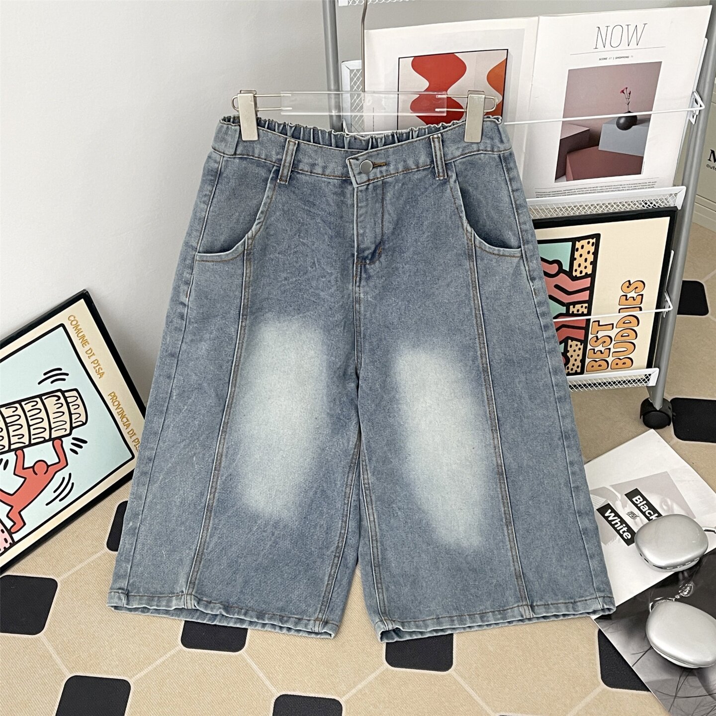 Summer Men's Washed Denim Shor - Men Fashion Jeans review and price