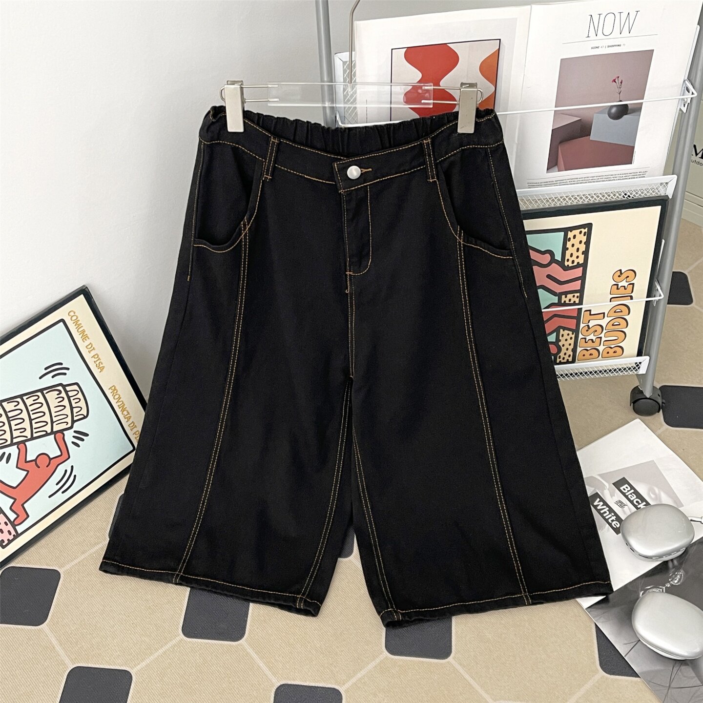 Summer Men's Washed Denim Shor - Men Fashion Jeans review and price