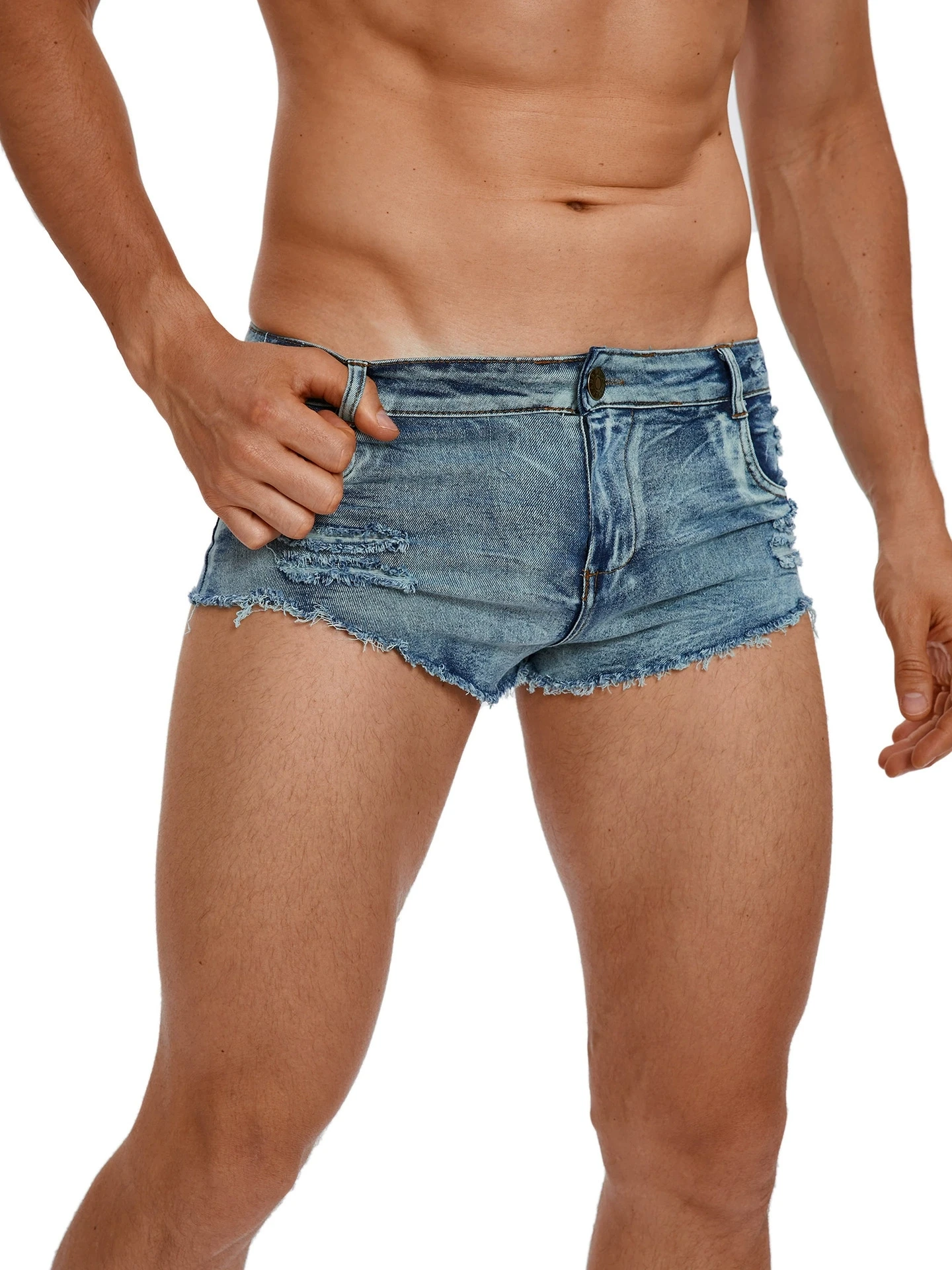 Men's Low Waist Jeans Shorts F - Men Fashion Jeans review and price