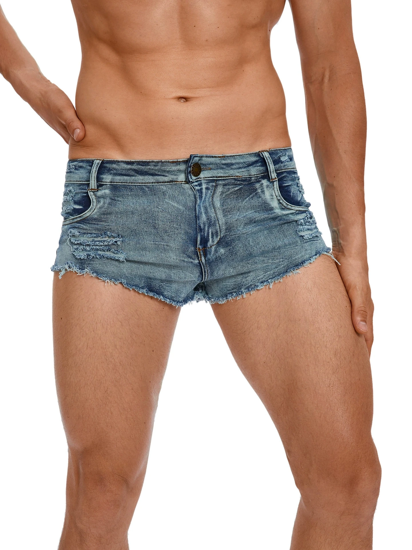 Men's Low Waist Jeans Shorts F - Men Fashion Jeans review and price