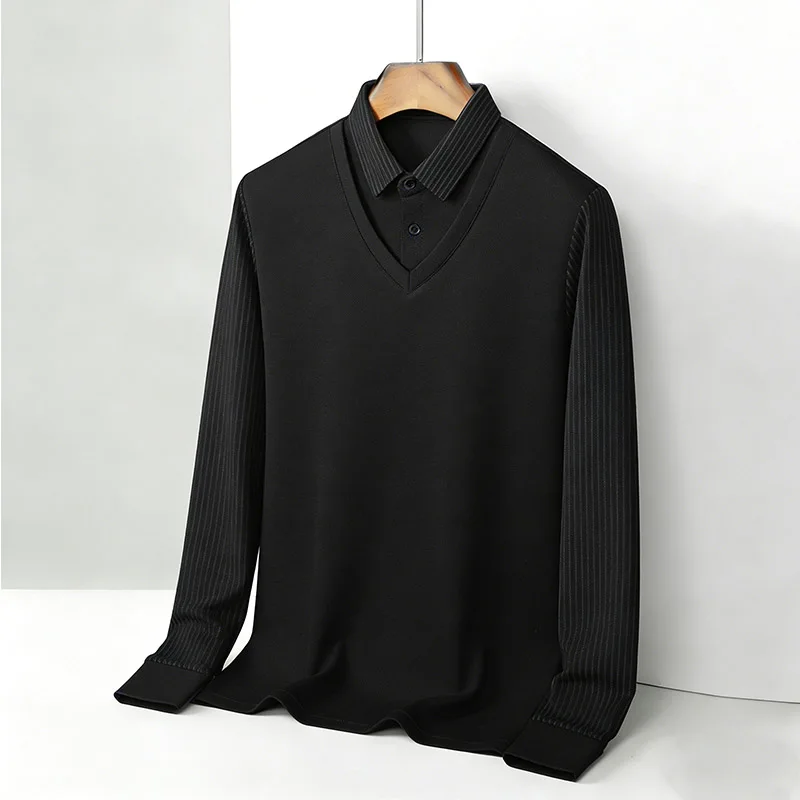Men's Fake Two Piece Shirt Col - Men'S Fashion review and price