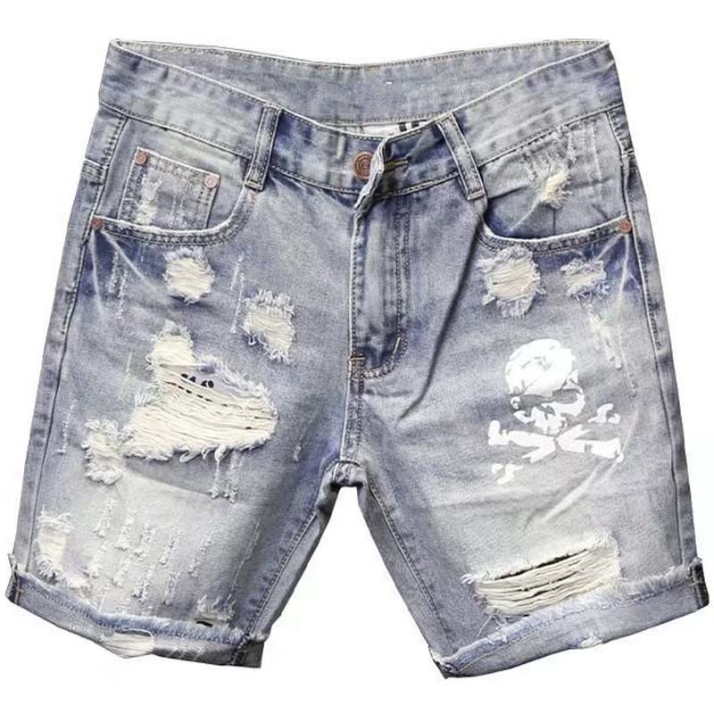 Summer Men's Worn Bead Hole Be - Men Fashion Jeans review and price