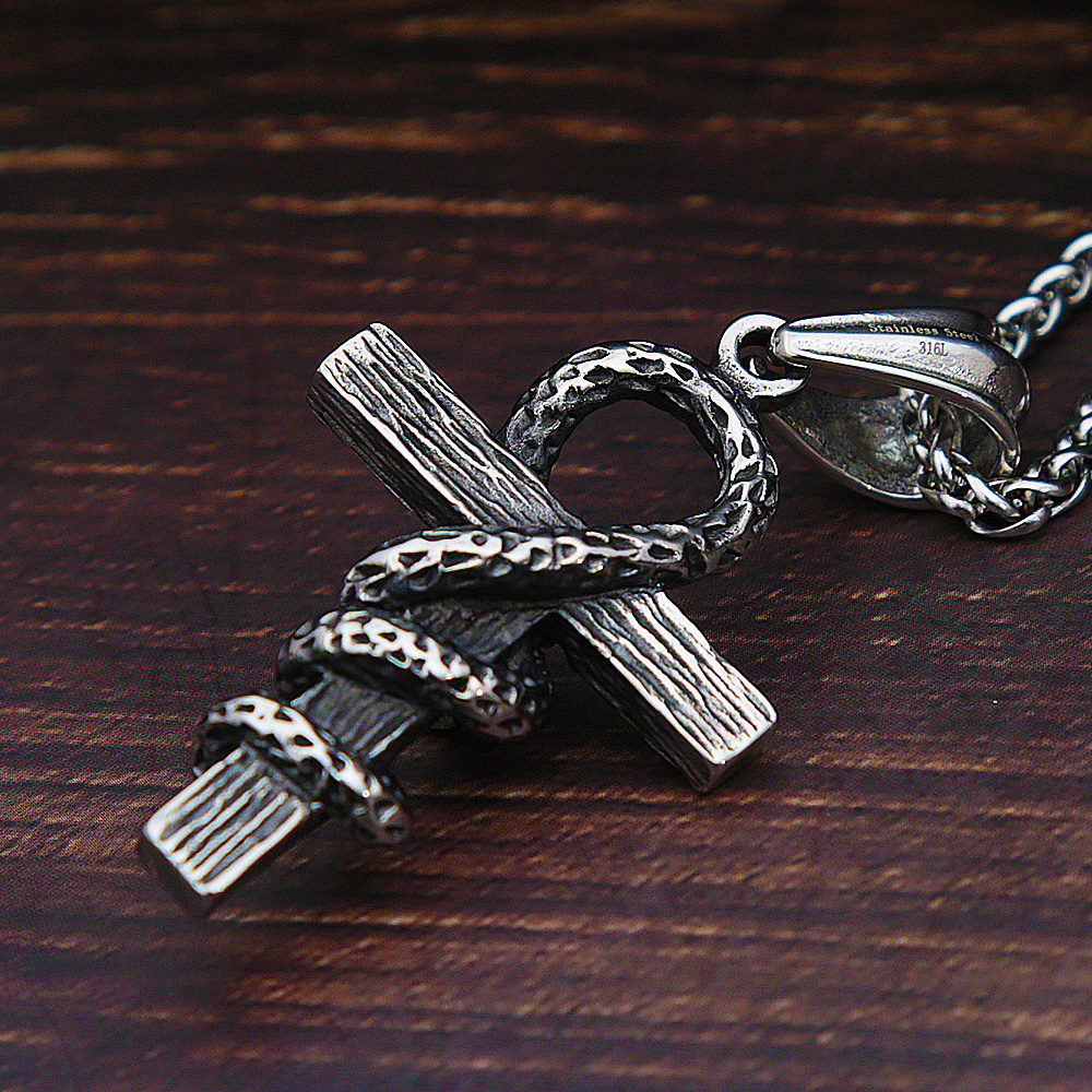 Vintage Stainless Steel Cross  - Men Fashion Egypt review and price