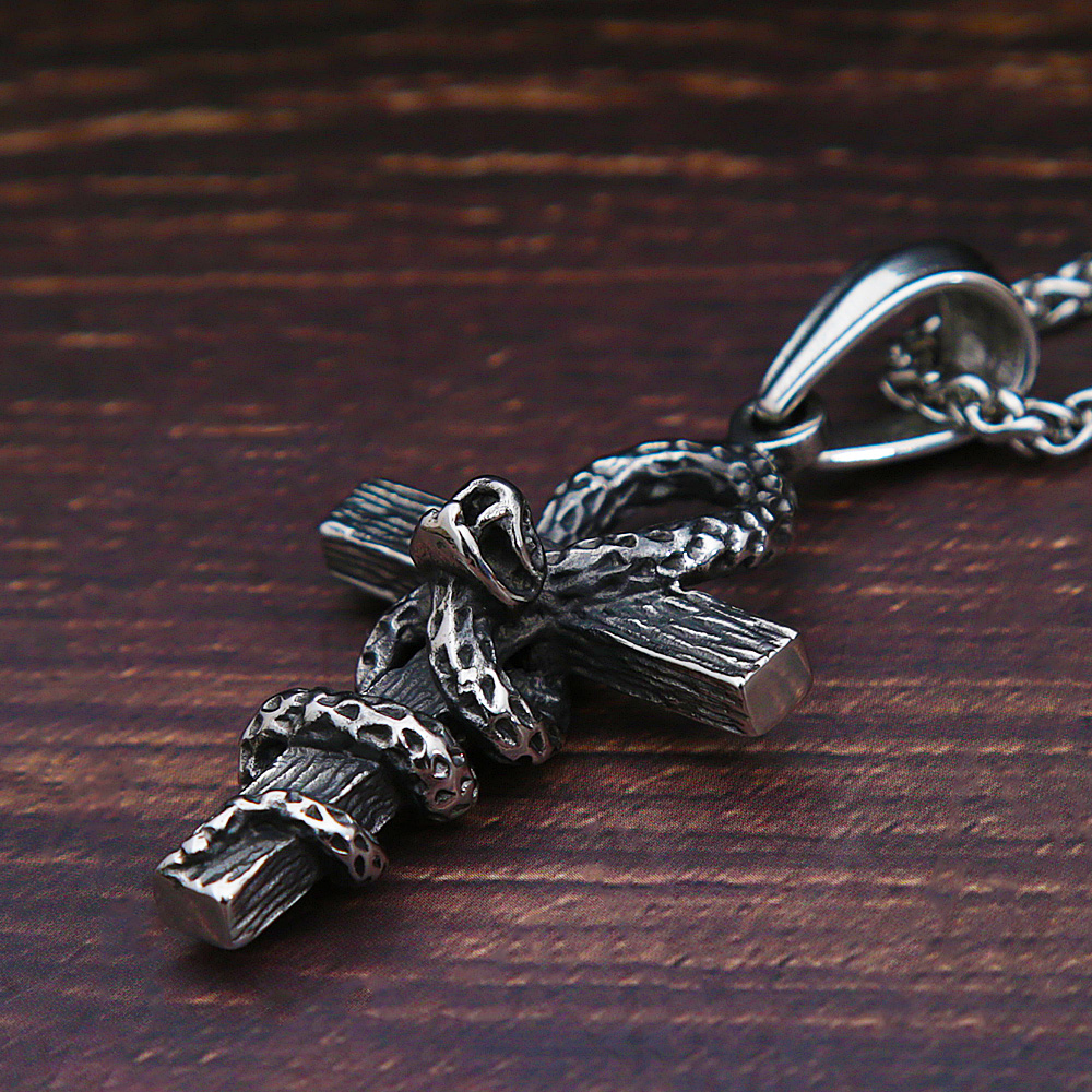 Vintage Stainless Steel Cross  - Men Fashion Egypt review and price